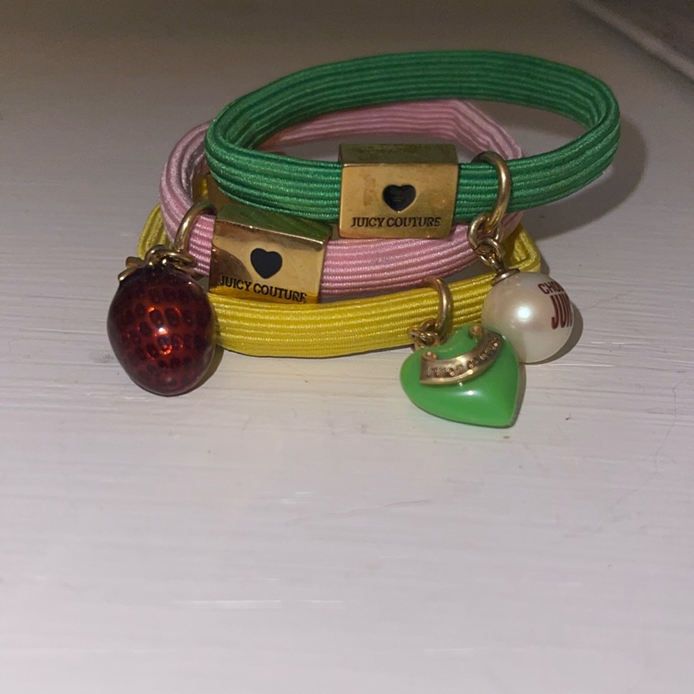 Vintage juicy couture hair ties/bracelets